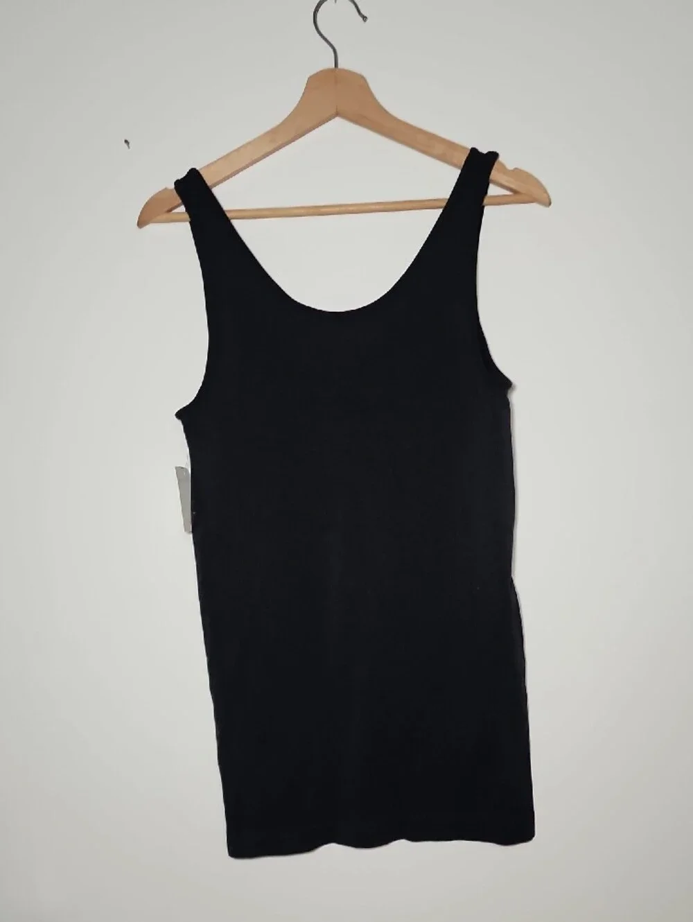 Black Ribbed Tank Top